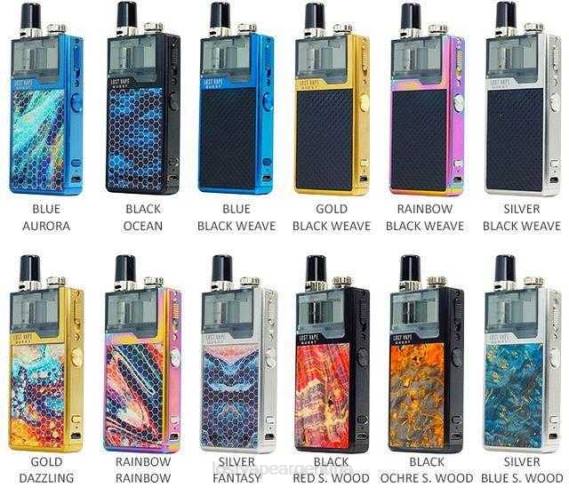 Lost Vape Price 6ZFL480 | Lost Vape Quest kit completo del dispositivo orion q pod acero inoxidable/madera oasis